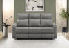 MONARCH SPECIALTIES 3-SEATER RECLINING SOFA, 70\" WIDE, MANUAL RECLINER, DARK GREY FABRIC, CONTEMPORARY RECLINER