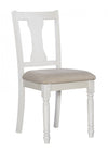 Willow White Fabric Accent Dining Chair - Set of 2