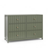 Graco Teddi 6 Drawer Dresser - Olive