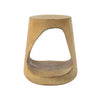 Elio 16.75\" Rustic Hollow Tree-Stump MGO Accent Table, Pet-Friendly Indoor Side Table, Natural