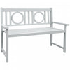 Outsunny 2-seat Wood Garden Bench Grey