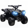 Qaba Kids ATV 4 Wheeler, 6V Battery Powered Electric Ride on Car with Music and LED Headlights for Ages 3-8 Years Boys and Girls, Black