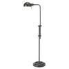 Dainolite Fedora Floor Lamp Oil Brushed Bronze Adjustable Arm And Shade
