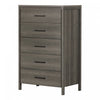 Gravity 5-drawer Chest - Gray Maple