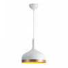 Dash Collection 12\" Pendant Ceiling Light - White & Gold