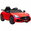 Qaba Electric Car For Kids, Mercedes-benz Amg Gtr Licensed Powered Ride-On Car With Remote Control, Lights, Music, Horn, Auxiliary Wheels, Soft Start, For 3-6, Red