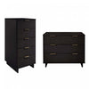 Granville Modern 2-Piece Dresser Set in Black