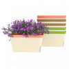 Outsunny 6 Pack Self Watering Planter Box, Outdoor Flower Pots for Herbs