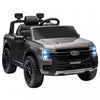 Qaba Ford Ranger Licensed 12v Powered Ride-On Car With Rear Storage, Battery Powered Kids Electric Car Truck With Remote Control, Spring Suspension, Headlights, Music Horn, Grey