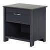 Ulysses 1-drawer Nightstand - End Table With Storage - Blueberry
