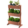 Costway 3-tier Raised Garden Bed Vertical Freestanding Elevated Planter Patio Balcony
