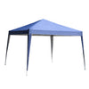 Outsunny 10x10ft Folding Pop Up Tent Outdoor Gazebo Canopy With Carrying Bag, Blue