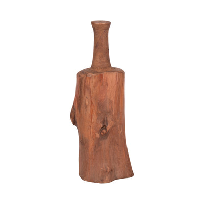 Reclaimed Wood 18" Bottle Tabletop Decor - Brown|Article décoratif de table bouteille de 18 po en bois recyclé - brun