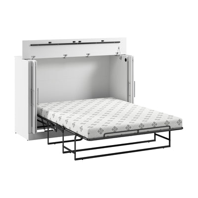 Bestar Pur 69 W Full Cabinet Bed with Mattress - White|Armoire-lit double Pur de Bestar de 69 po (L) avec matelas - blanche