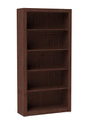 Manhattan Comfort Classic Olinda Bookcase with 5-Shelves - Nut Brown