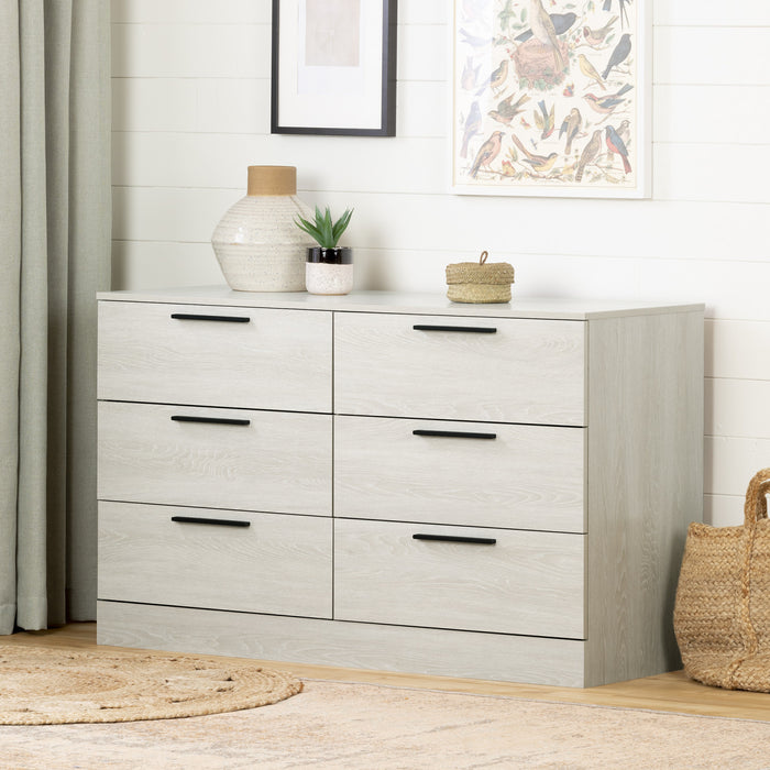 Step One Essential 6-drawer Dresser - Winter Oak