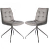 Odette Grey Tufted Upholstered Dining Chair (Set of 2)