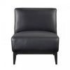 Murdock Accent Chair Black Leather