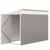 Outsunny 4' X 8' Lean To Outdoor Shed With Lock, Light Grey
