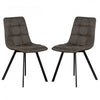 Foster Grey Microfiber Upholstered Dining Chair (Set of 2)