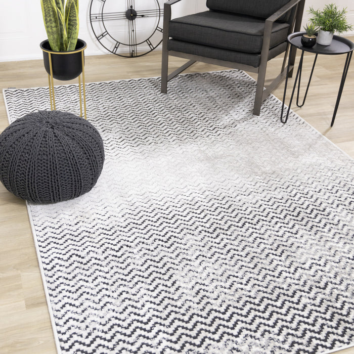 Washable Herringbone Area Rug - 7'10\" x 10'6\"