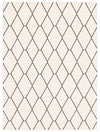 August White-Navy 6'7\" x 9'6\" Area Rug