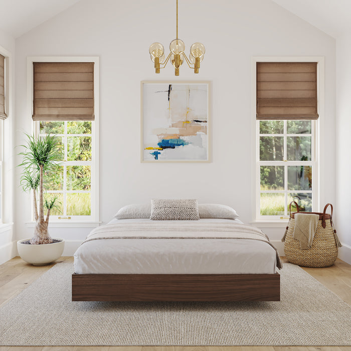 Nordika Queen Platform Bed - Walnut