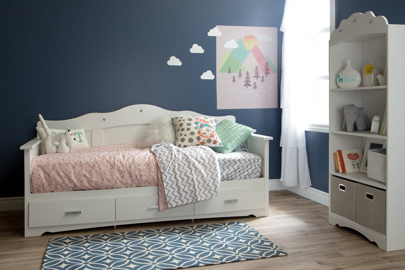 Tiara Daybed With Storage - Pure White