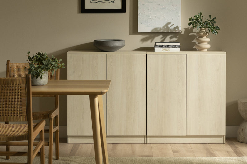 Arum 2-door Accent Cabinet - Bleached Oak