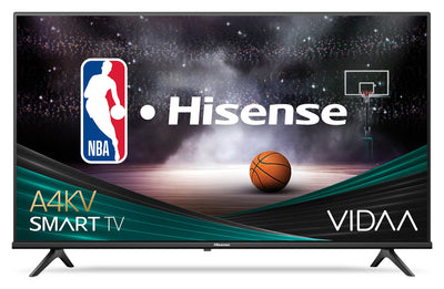 HISENSE 40" 1080p HD Full Array LCD 60Hz VIDAA Smart TV (40A4KV) | Téléviseur intelligent ACL HISENSE HD 1080p de 40 po à 60 Hz à matrice complète avec VIDAA (40A4KV)
