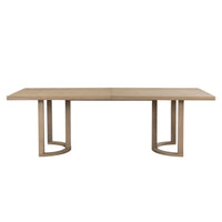 Ethan Dining Table With U-base, Solid Wood and Mdf, 95