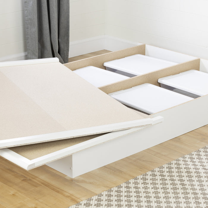Step One Platform Bed - Pure White