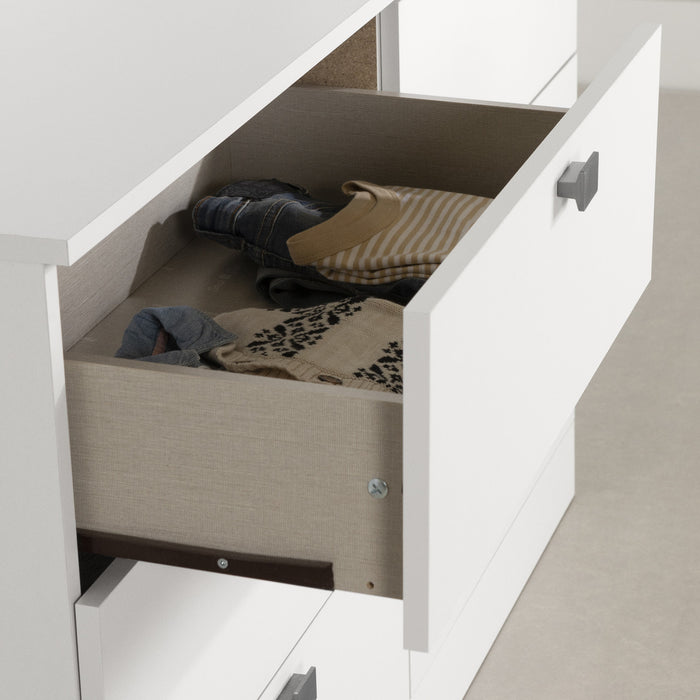 Spark 6-drawer Dresser - Pure White