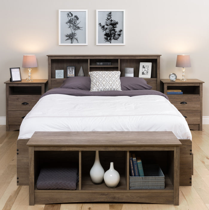 Salt Spring Tall Nightstand - Drifted Grey