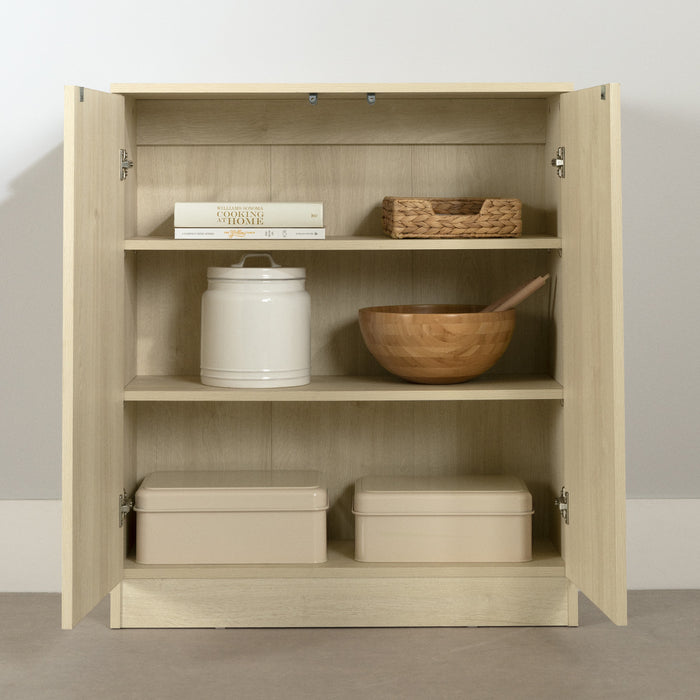 Arum 2-door Accent Cabinet - Bleached Oak