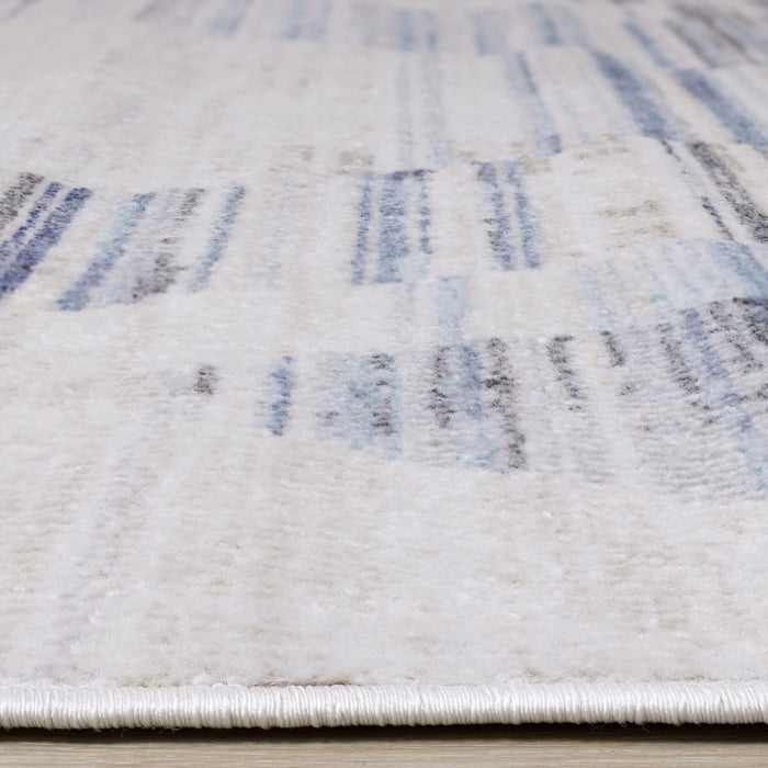 Fitzgerald Distressed Geometric Area Rug - 7'10\" x 10'6\"