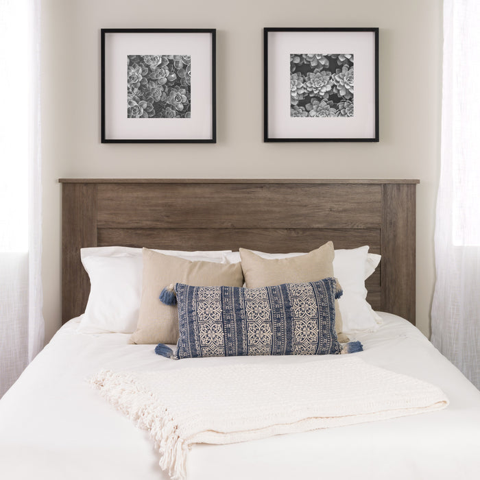 Queen Flat Panel Headboard - Drifted Grey