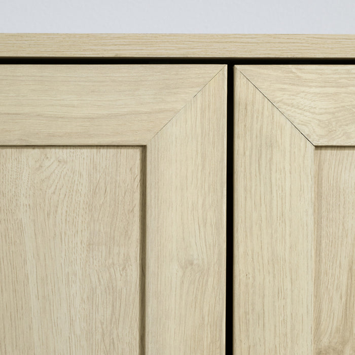Arum 2-door Accent Cabinets With Shelves - Bleached Oak
