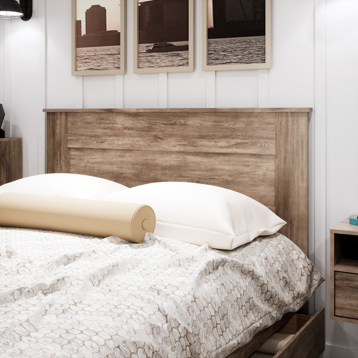 Queen Flat Panel Headboard - Drifted Grey