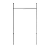Umbra Anywhere Matte Black Expandable Curtain Rod and Room Divider - 36\"-66\"