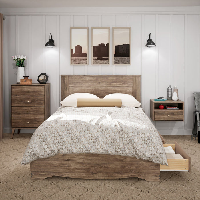 Queen Flat Panel Headboard - Drifted Grey