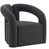 Manhattan Comfort Modern Darian Chenille Accent Chair - Black