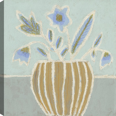 Floral Vase Canvas Wall Art – 21" x 21" | Œuvre d’art murale « Floral Vase » sur toile - 21 po x 21 po