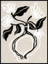 Beige Vase Framed Canvas Art – 31\" x 41\"