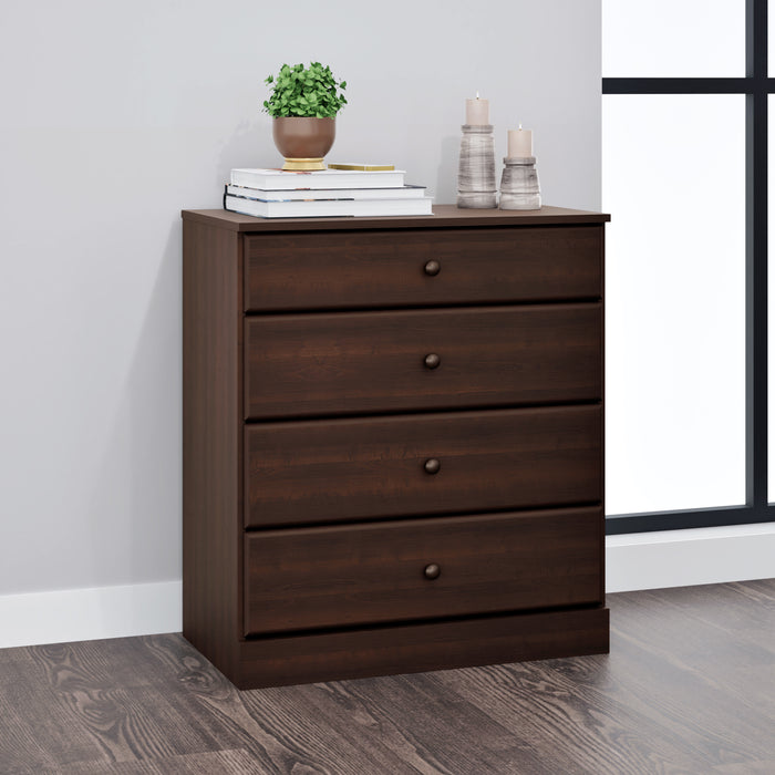 Astrid 4-Drawer Dresser - Espresso