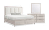 Elana 5pc Bedroom Set with Storage Bed, Dresser & Mirror, Natural - King Size