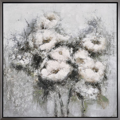 Bouquet of Flowers Framed Acrylic Painting - 35.5" x 35.5"|Peinture acrylique encadrée « Bouquet of Flowers » - 35,5 po x 35,5 po