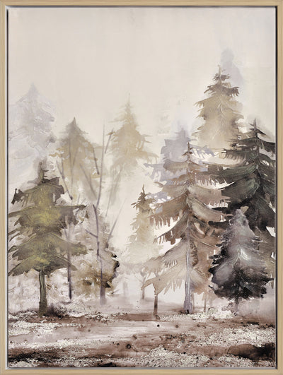 Trees Landscape II Framed Acrylic Painting - 30" x 40"|Peinture acrylique encadrée « Trees Landscape II » - 30 po x 40 po