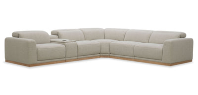 Balance 6-Piece Power Reclining Sectional with Power Headrests - Ginger | Sofa sectionnel à inclinaison électrique Balance 6 pièces avec appuie-têtes électriques - gingembre