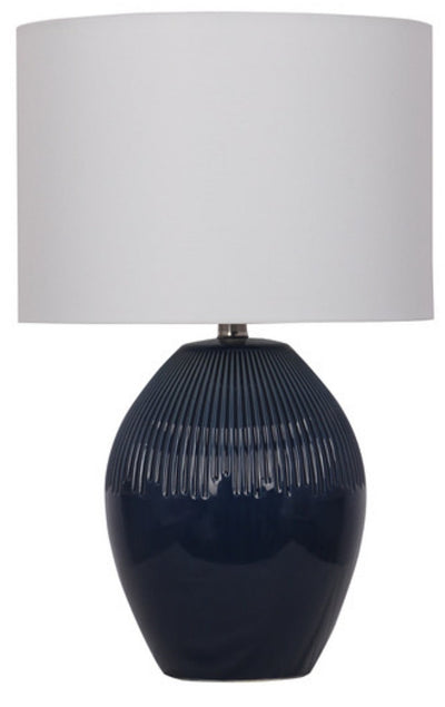 Kort & Co. Penelope 24" Blue Ceramic Table Lamp | Lampe de table Penelope de Kort & Co. de 24 po en céramique bleue